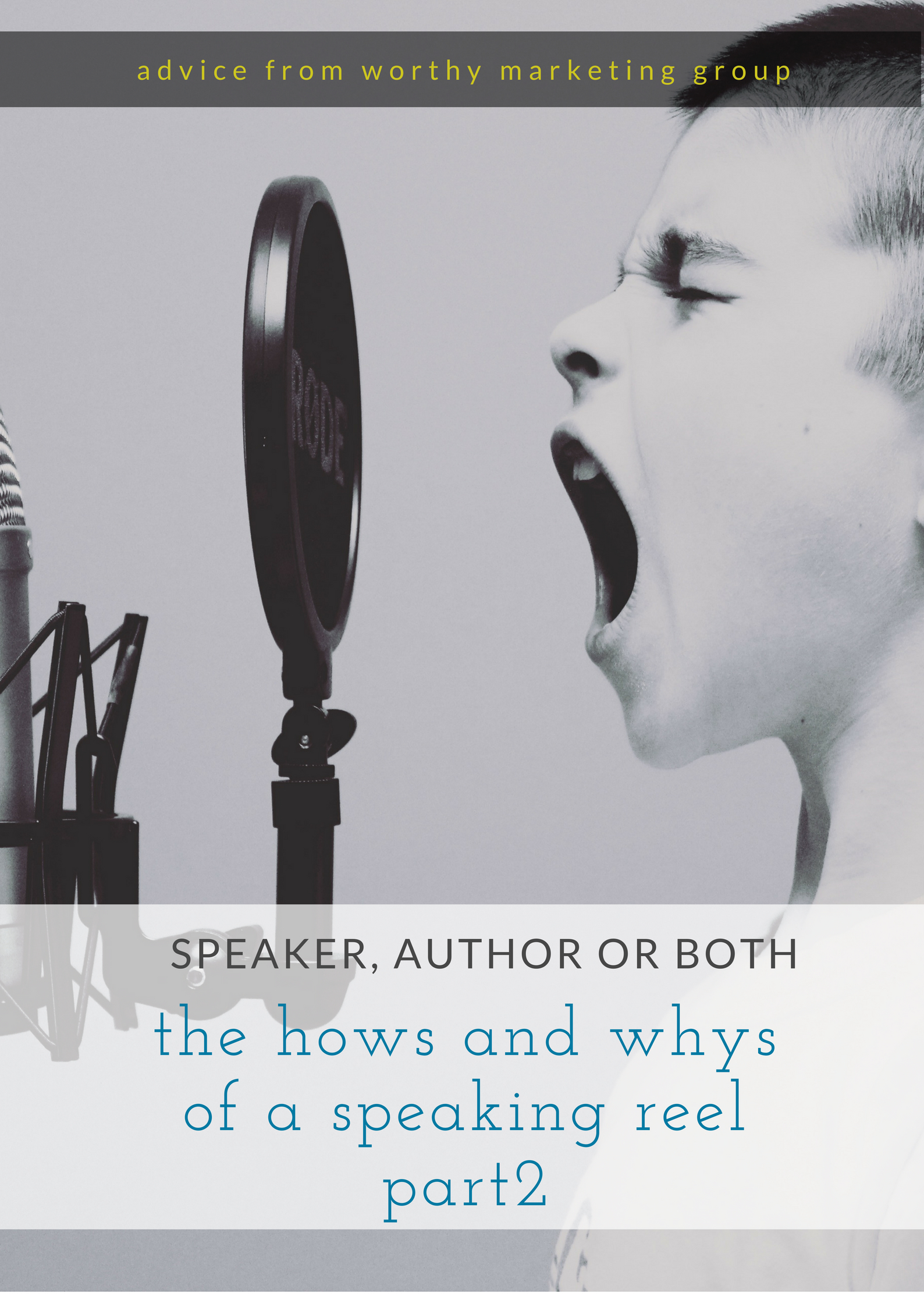 Author, Speaker, or Both - Speaking Reels - Part 2 of 2 | The Worthy Marketing Group Blog